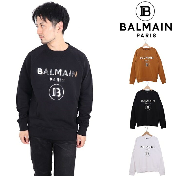 楽天市場】BALMAIN PARIS バルマン スウェット トレーナー クルー  