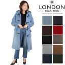 ロンドントラディション ダッフルコート LONDON TRADITION M11 LT01 ロング丈 ウール チェック アウター レディース メルトン コート LT60　イギリス製 英国製
