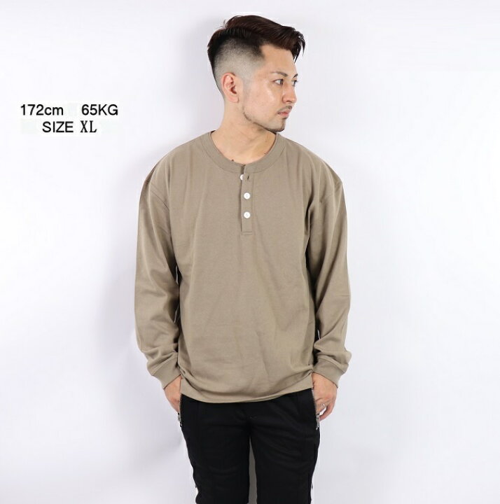楽天市場】GOOD WEAR グッドウェア ヘンリーネック 長袖 tシャツ 