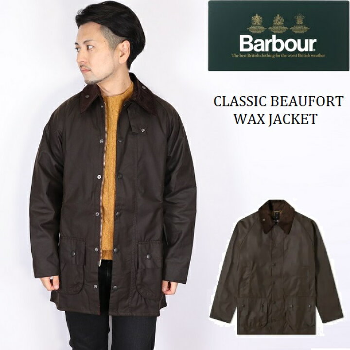 楽天市場】BARBOUR バブアー CLASSIC BEAUFORT WAX JACKET ビュー  