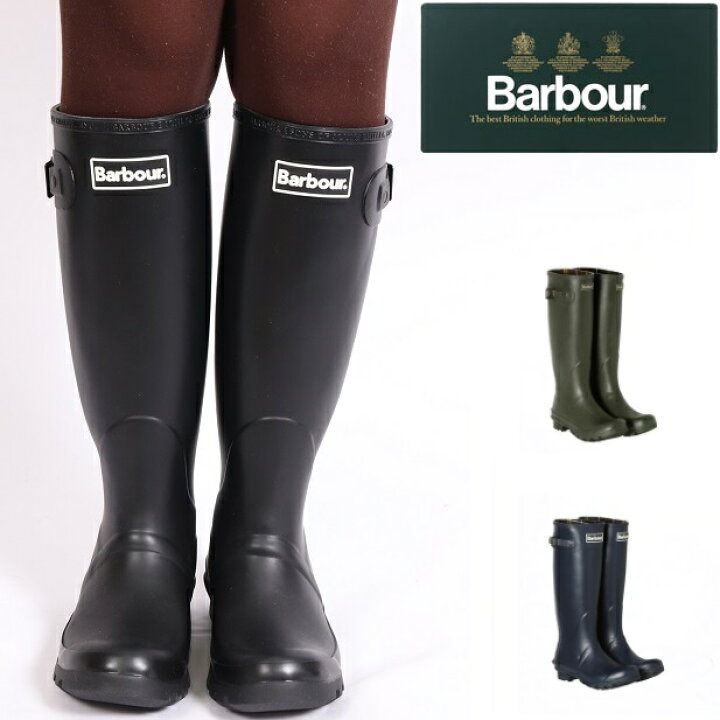 楽天市場】Barbour バブアー レインブーツ アウトドアシューズ LRF0043 
