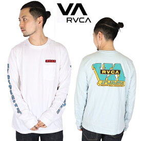 RVCA ルーカ プリント ロンT ロングスリーブ 2023 Tシャツ L/S 長袖 ビッグロゴ サーフ 西海岸 カリフォルニア カップルコーデ リンクコーデ ペアルック CONTRACT LONG SLEEVE TEE AVYZT00791