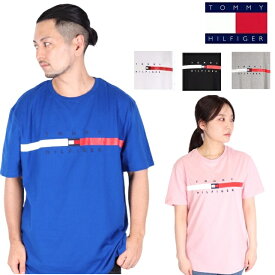 TOMMY HILFIGER トミーヒルフィガー Tシャツメンズ 半袖 FLAG STRIPE TEE ロゴ 刺繍 半袖 レディース ユニセックス トミー tommy jeans