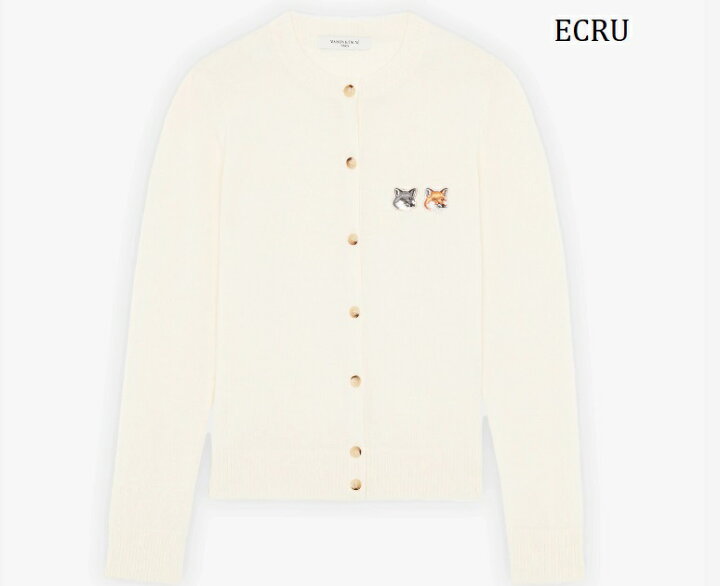 楽天市場】メゾンキツネ Maison kitsune カーディガン 2023FW ニット  