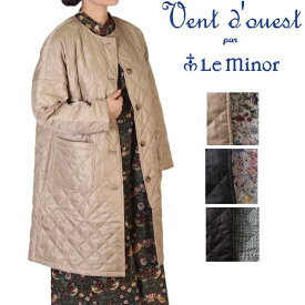 ルミノア Le minor コート ジャケット ロング レディース 高密度タフタ×LIBERTY リバティ 秋冬 23AW EL35302 長袖