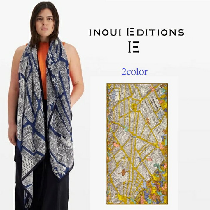 楽天市場】INOUI EDITIONS イヌイエディションズ プリントスカーフ 