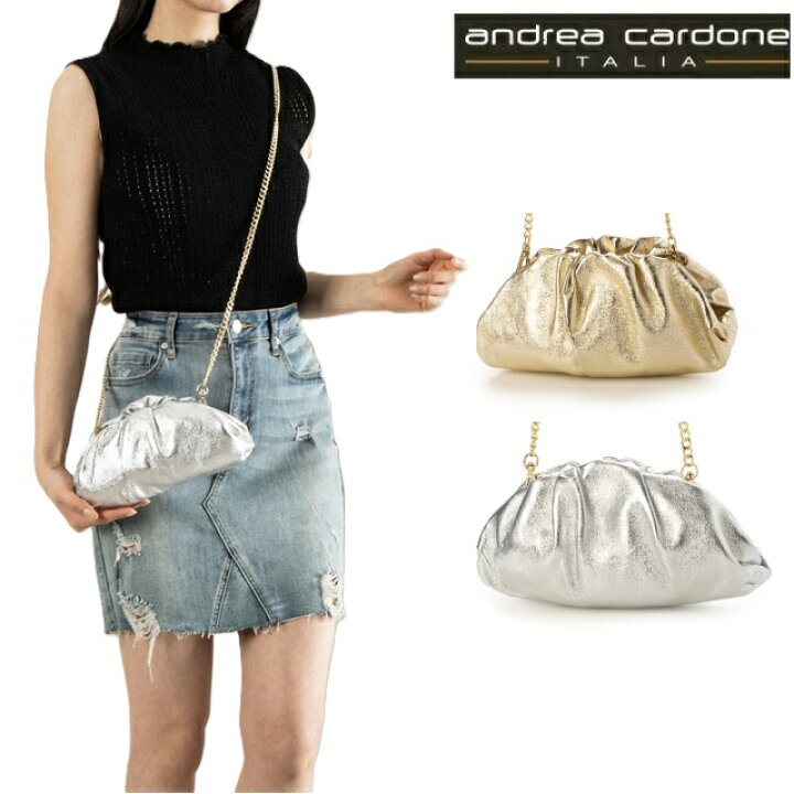 楽天市場】Andrea Cardone アンドレアカルドネ ポーチバッグ レザー 
