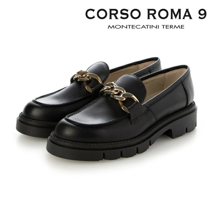 楽天市場】CORSO ROMA 9 コルソローマ ノーヴェ 厚底ローファー ビット 