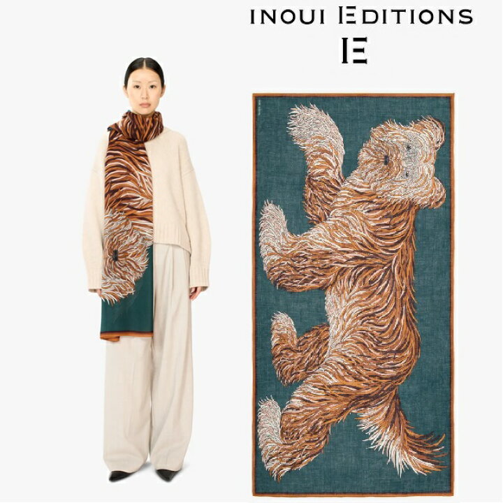 楽天市場】INOUI EDITIONS イヌイエディションズ プリントスカーフ 