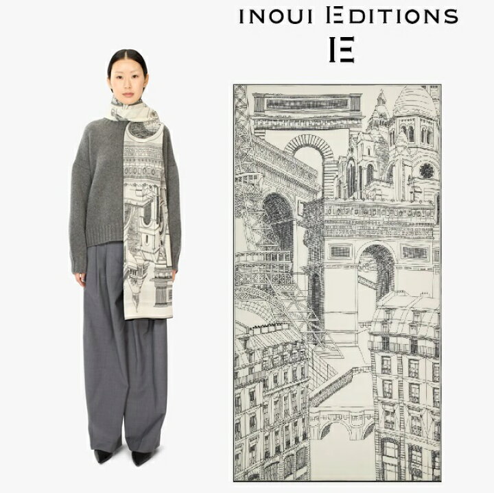 楽天市場】INOUI EDITIONS イヌイエディションズ プリントスカーフ 