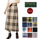 オニール オブ ダブリン ロングスカート スカート O'NEIL OF DUBLIN ウーステッドウール ウール100％ 83cm オニールオブダブリン ラップスカート ロング レディース 10283B キルト 巻きスカート ロング丈 チェック キルトスカート ダブルベルト プレゼント 10283W