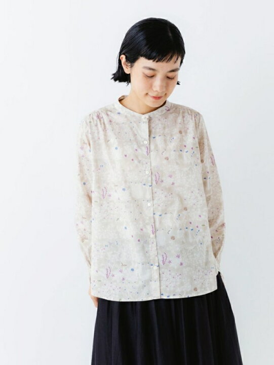 楽天市場】sosotto ソソット リバティ LIBERTYPRINTバンドカラー袖 