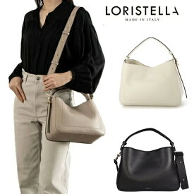 ロリステッラ loristella バッグ 本革 2WAYトートバッグ ARLET 2527 ハンドバッグ ストラップ ショルダーバッグ レディース お出かけ デート プレゼント ギフト 通勤 贈り物 誕生日 イタリア製 【正規販売店】ブラック ホワイト イタリア