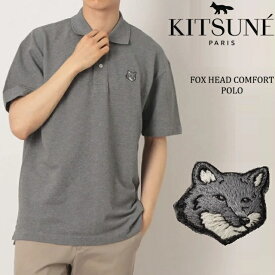 メゾンキツネ Maison kitsune ポロシャツ メンズ レディース T フランス ユニセックス 男女兼用 フォックスヘッド コンフォート ポロ 新作 父の日 カップルコーデ リンクコーデ PM00210KP0001 FOX HEAD PATCH POLO CLASSIC GOLF ゴルフ