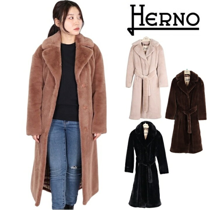 楽天市場】ヘルノ HERNO ファーコート レディース CA0409D ガウン  