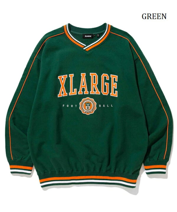 楽天市場】エクストララージ スウェット XLARGE PIPING V NECK SWEAT V 