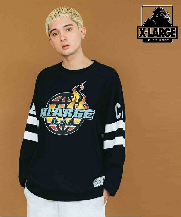 楽天市場】エクストララージ ロンT XLARGE STRIPED FOOTBALL SHIRT 