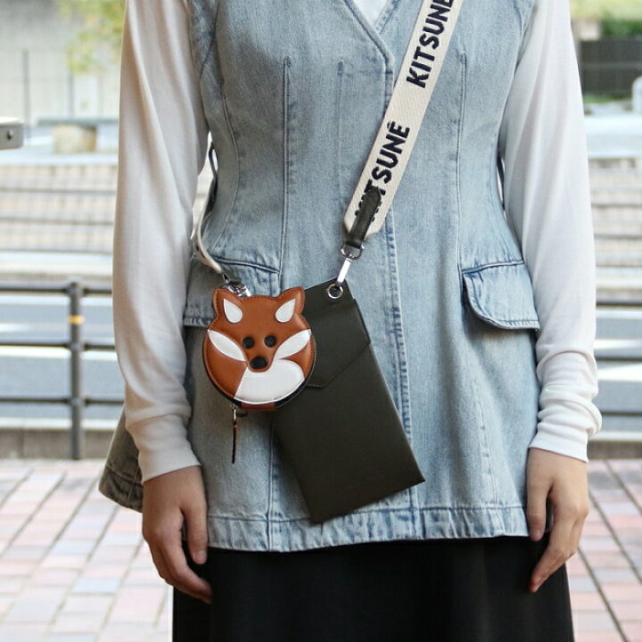楽天市場】メゾンキツネ Maison kitsune コインケース キーホルダー 