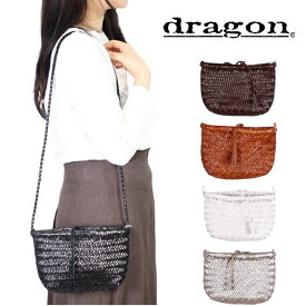 DRAGON DIFFUSION ドラゴン レザー メッシュバッグ ショルダーバッグ ポシェット ミニバッグ 8938 MINSU BAG レザーバッグ バッグ ボディバッグ カゴバック ドラゴンディフュージョン イントレチャート 母の日 スモールバッグ ウエストポーチ 肩掛け