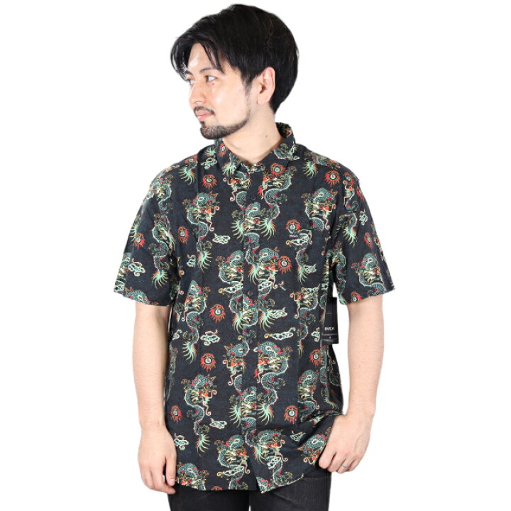 楽天市場】RVCA ルーカ 半袖シャツ プリント RECON COLLAGE SS 総柄 