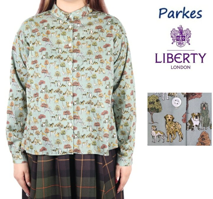 楽天市場】パークス Parkes ブラウス 長袖 シャツ Parkes パークス 