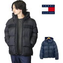 トミーヒルフィガー 中綿 ジャケット パーカーナイロンジャケット メンズ レディース TOMMY HILFIGER ブラック ネイビー アノラックジャケット フード付き ウインドブレーカー マウンテンパーカー ZIPパーカー 153AN916 トラックジャケット ダウン ダウンジャケット ロゴ