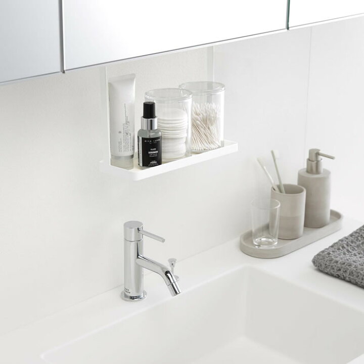 楽天市場 洗面戸棚下ラック タワー Tower 洗面台 洗面所 収納 整理 4998 4999 ラック 吊るす 吊り下げ コップ 化粧品 ホワイト ブラック シンプル 隙間 ハンガー 綿棒 コットン 傷つけない 賃貸 シンプル おしゃれ コンパクト 山崎実業 Yamazaki Carro デザイン雑貨カロ