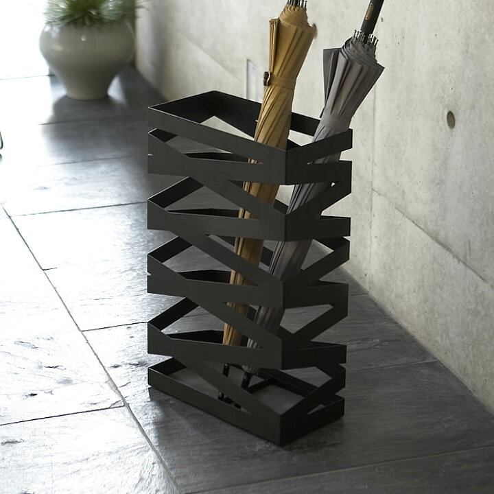 楽天市場 かさたて ロック ワイド 傘立て かさ立て 玄関収納 おしゃれ モダン スリム 倒れない さすだけ 傘入れ かさ入れ 北欧 アイアン レインラック アンブレラスタンド オフィス 会社 来客 店舗 6722 6723 ホワイト ブラック 山崎実業 Yamazaki Carro デザイン雑貨