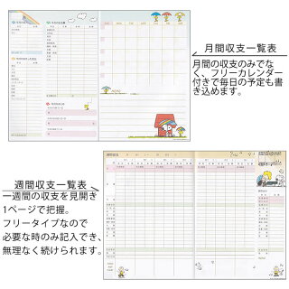 楽天市場 家計簿 スヌーピー 手帳 メモ ノート ダイアリー日記 かわいい 手書き 予定 A5 カラー 色分け シール おすすめ おしゃれ ポケット レシート 日本ホールマーク キャラクター ハウスキーピング 使いやすい 1年 Carro デザイン雑貨カロ