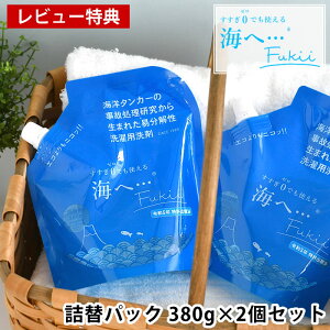 【10月25日はポイント最大10倍祭!】【レビュー特典付】 洗剤 洗濯 海へ… Fukii 詰替パック 380g 2個セット 液体 ダウン 日本製 赤ちゃん ラベンダー ウール 詰め替え SDGS 易分解性 敏感肌 節水