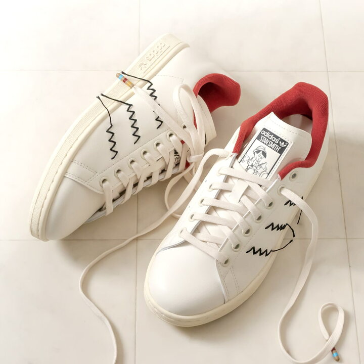 楽天市場 Adidas Originals アディダス オリジナルス Disney Stan Smith ディズニー スタンスミス ピノキオ22a Hp5580 ホワイト レッドスニーカー ローカット カジュアル キャラクター コラボ Carrot