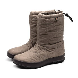 BOGS [ボグス]キルティングウォータープルーフハーフスノーブーツ3A 72238 258 FOSSIL ベージュ SNOW DAY MID スノーデイ定番 / 大人気 / 防水 / 雪 / 滑りにくい / ショート / ミドル /