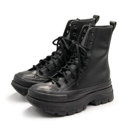 【期間限定10%OFF】CONVERSE [コンバース]ALL STAR (R) TREKWAVE SL SHIN-HI / オールスター トレックウエーブ SL SHIN-HI3A 1SD544 31309470 BLACK.M ブラックモノクロームレースアップ / スニーカーブーツ / 厚底 / ボリューム / オールスターアール