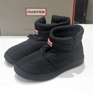 HUNTER [n^[]jZbNX C/AEg R[W[ pt TCh xg u[eB[5A IN OUT COSY PUFF SIDE VENT BOOTIEUFS7112WWU BLACK ubNX|[eB[ / u[c / Xj[J[/
