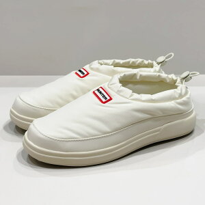 HUNTER [n^[]fB[X C/AEg Xbv I Xbp5S WOMENS IN/OUT SLIP ON SLIPPERWFF3100WWU WHITE zCg AC{[X|[eB[ / Xb| / gh /