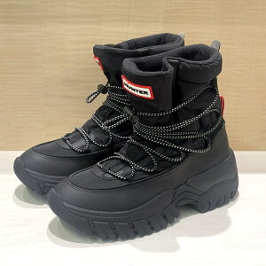 HUNTER [�n���^�[]���f�B�[�X �����_���[ ���[�X�A�b�v �A�E�g�h�A �u�[�c5A LADIES WANDERER LACE UP OUTODOOR BOOTSWFS2251NYL BLACK �u���b�N�X�|�[�e�B�[ / �u�[�c / �V���[�g / �X�m�[ /