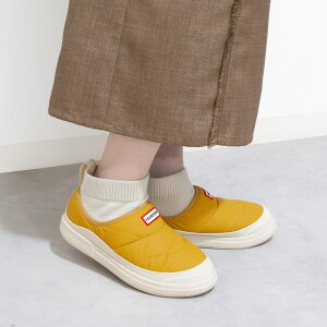 HUNTER [�n���^�[]���f�B�[�X �C��/�A�E�g �p�t�@�[ �j�b�g �u�[�c4A WOMENS IN/OUT PUFFER KNIT BOOTWFS2265REN OSC YELLOW �C�G���[�X�|�[�e�B�[ / �j�b�e�B�h �J�t �X���b�p�[ �u�[�c / �X�j�[�J�[