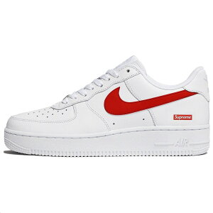 Supreme × �i�C�L Nike Air Force 1 Low �X�j�[�J�[ �z���C�g × ���b�h ���j�Z�b�N�X