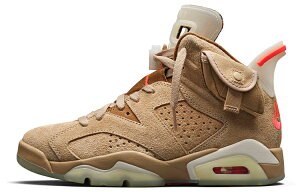 �y�V�i�E���K�i�E���������zJordan 6 Retro Travis Scott British Khaki DH0690-200 �X�j�[�J�[ �����Y ��������