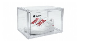 【最短翌日お届け】CARRYME シューズボックス クリア 前開き スニーカー収納 折りたたみ 積み重ね 透明 ケース コレクション 1個