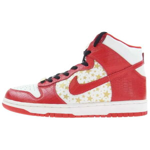 �i�C�L Nike × �V���v���[�� Supreme SB Dunk High Pro 'Red Stars' �X�j�[�J�[ �����Y