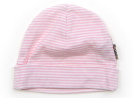 バーバリー BURBERRY 帽子 Hat/Cap 女の子 ピンク×ボーダー 子供服 ベビー服 キッズ アウトレット ユーズド 【中古】キッズ・ベビー・マタニティ