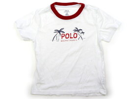 ポロラルフローレン POLO RALPH LAUREN Tシャツ・カットソー 120 男の子 白地　ロゴ　赤 子供服 ベビー服 キッズ アウトレット ユーズド 【中古】キッズ・ベビー・マタニティ