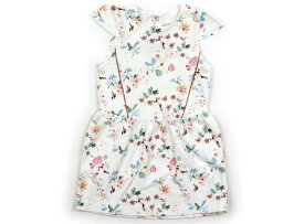 プチバトー PETIT BATEAU ワンピース 100 女の子 ホワイト・ピンク・ブルー・花柄 子供服 ベビー服 キッズ アウトレット ユーズド 【中古】キッズ・ベビー・マタニティ