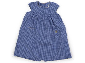 プチバトー PETIT BATEAU ワンピース 70 女の子 紫チェック・ブルー 子供服 ベビー服 キッズ アウトレット ユーズド 【中古】キッズ・ベビー・マタニティ