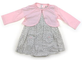 カーターズ Carter's ロンパース 70 女の子 白　レオパード柄　ピンク 子供服 ベビー服 キッズ アウトレット ユーズド 【中古】キッズ・ベビー・マタニティ