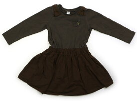 アプレレクール apres les cours ワンピース 90 女の子 カーキグリーン 子供服 ベビー服 キッズ アウトレット ユーズド 【中古】キッズ・ベビー・マタニティ