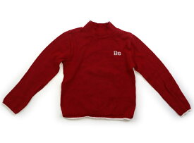 べべ BeBe ニット・セーター 120 男の子 レッド・オフ配色 子供服 ベビー服 キッズ アウトレット ユーズド 【中古】キッズ・ベビー・マタニティ