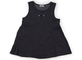 サッコ SACCO ジャンパースカート 110 女の子 グレー、刺繍 子供服 ベビー服 キッズ アウトレット ユーズド 【中古】キッズ・ベビー・マタニティ