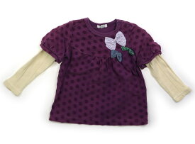 セラフ Seraph Tシャツ・カットソー 90 女の子 パープル×ドット 子供服 ベビー服 キッズ アウトレット ユーズド 【中古】キッズ・ベビー・マタニティ